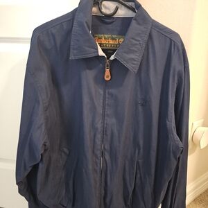 Timberland Men's Deep Blue And Tan Lightweight Jacket